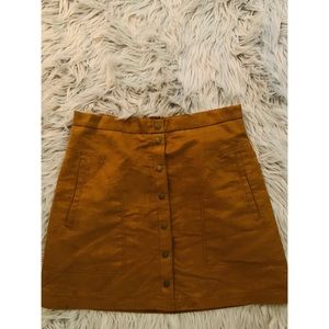 Suede Skirt